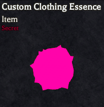 Custom Clothing Essence icon in Bizarre Lineage that enables Roblox avatar clothing in-game.
