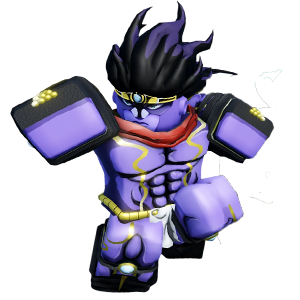 Star Platinum stand portrait in Bizarre Lineage with close-range pressure tools.